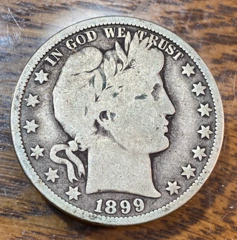 1899-O Barber Half Dollar Nice Original VG CHRC Cover