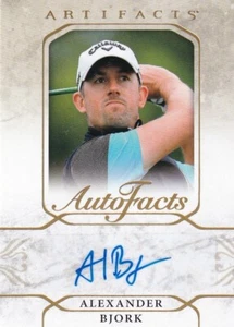 UPPER DECK 2021 ARTIFACTS ALEXANDER BJORK #A-AB AUTO FACTS AUTOGRAMMKARTE - Bild 1 von 2
