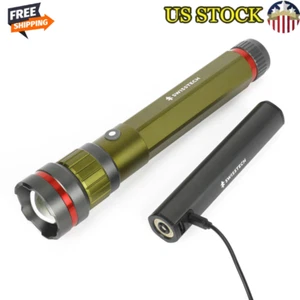 6500 Lumen LED Flashlight Dual Power USB/AA 4 Modes W/ Charging Bank Waterproof - Picture 1 of 11