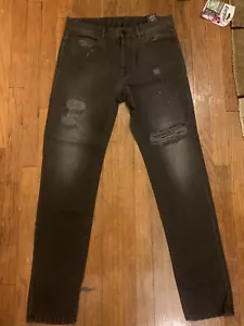 NWTMarcelo Burlon Black Jeans Confidencial Distressed Denim Made in Italy 32 -28 - Picture 1 of 5