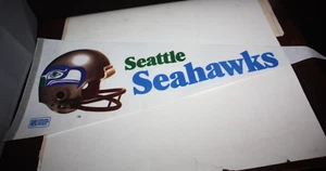 NFL Seattle Seahawks Vintage Circa 1980's 3D Team Logo Football Pennant 29" - Picture 1 of 11
