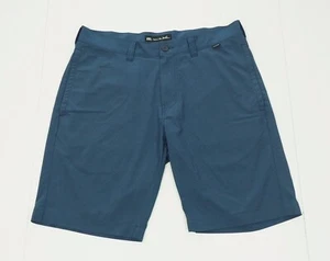 Travis Mathew Carlsbad Golfshorts Herren 32 blau Chino Freizeit Performance Mischung - Bild 1 von 5