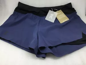 Pantaloncini da corsa donna ON CLOUD nuovi con fodera corta TAGLIA S 1WE11950774 MSRP $80 - Foto 1 di 12