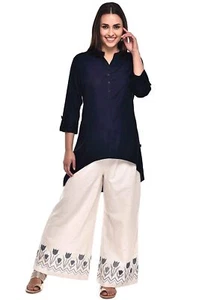 Vestido Kurti para mujer de viscosa alta baja informal y de línea A - Imagen 1 de 44