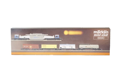 Märklín Mini-Club 8690 Freight & Transformer 5 Car Train Set Z Marklin - Image 1 of 4