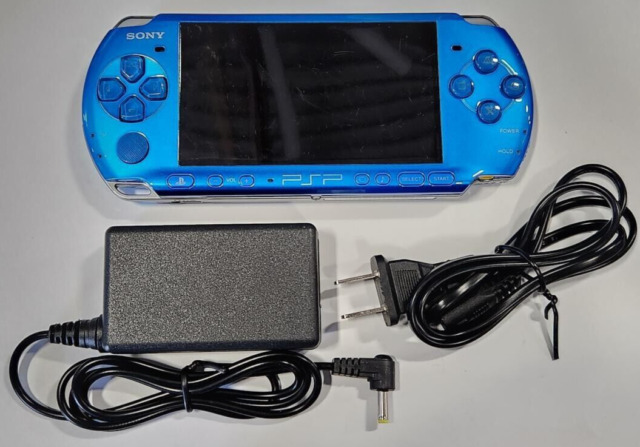 Authentic PlayStation Portable PSP 3000 Console - Radiant Blue - 100% OEM