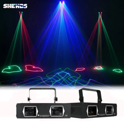 Update Version RGB Full Color Laser /Green+Red lamp 2 head Scan Laser Light - Image 1 of 4