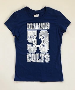 Indianapolis Colts Est. medianos para mujer Camiseta manga gorra azul 1953 - Imagen 1 de 3
