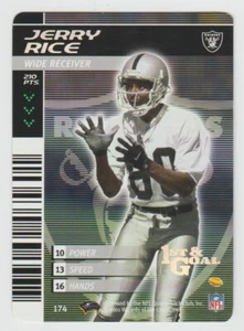 JERRY RICE Raiders 2001-02 NFL Showdown 1st & Goal GOLD FOIL Short Print #174 SP - Picture 1 of 2