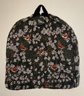 Vintage Bob Timberlake Bekleidungstasche Gepäck Rinde Tuch Blumen Vögel Taiwan R.O.C.