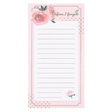  Rose Papier Carnet Achats Planificateur De Repas Magnétique Petit Bloc-notes