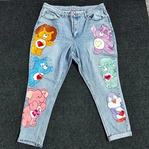 Care Bears Graphic Jeans Rare Limited Hot Topic Denim Size 20 Y2K - Picture 1 of 11