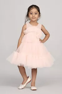 Toddler Girl Ruffle Tulle Party Dress Birthday Wedding Special Occasion Outfit - Picture 1 of 13