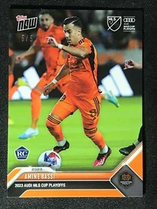 2023 Topps Now MLS Cup Playoffs Orange #24 Amine Bassi RC - Houston 5/5 - Bild 1 von 2