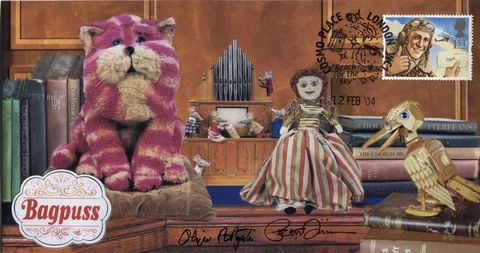 2004 BAGPUSS - Steven Scott cover - Signed By OLIVER POSTGATE & PETER FIRMIN Cover