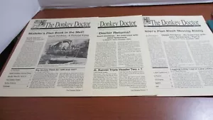 THE DONKEY DOCTOR Train NEWSLETTER~1995~Set di 3 - Foto 1 di 4