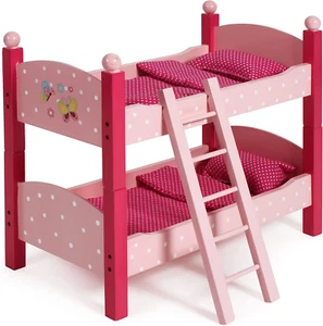 513-90 Letto a Castello per Bambole, 3 Anni a 8 Anni, Papilio Rosa - Foto 1 di 12