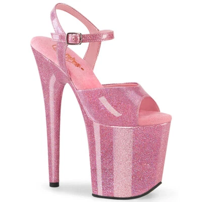 8" Barbie Rosa Brillo Plataforma Gogo Bailarina Tacones Hombres Drag Queen Zapatos 13 14 Foto 1 de 2