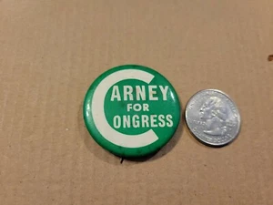 Vintage Carney For Congress Political Button Pin (c) - Picture 1 of 2