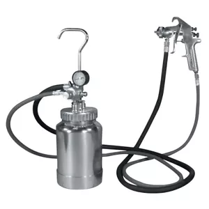 Astro Pneumatic 2PG8S 2 Quart Pressure Pot 1.7mm Spray Gun Kit - Foto 1 di 1