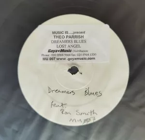 Theo Parrish Dreamer's Blue's Lost Angel 12" Music Is... MU 00 Orig. White Label - Picture 1 of 2