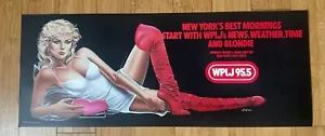 RARE Blondie WPLJ Subway Poster 1979 Olivia De Berardinis Art Double Sided DS - Bild 1 von 6