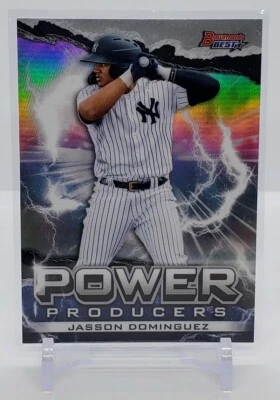 2020 Bowman's Best JASSON DOMINGUEZ Power Producers Refractor #PP-JD Yankees - Image 1 of 2