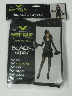 Totally Ghoul Boo!tique Chaleco Cuello Viuda Negra SOLO NUEVO Disfraz de Halloween Adulto Foto 1 de 3