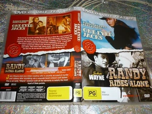 ONE-EYED JACK + RANDY RIDES ALONE / WESTERN (DVD, PG) (NN A) - Picture 1 of 1