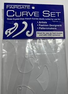 "Fairgate French Curve Ruler set di 3 modellisti moda 9"" 10"" 13" - Foto 1 di 5