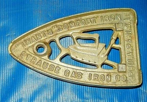  Cast Iron Trivet Stand  I Want U Comfort Iron Made by Strauss Gas Iron Co. - Picture 1 of 5