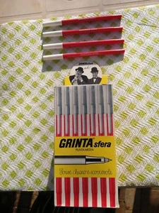 STOCK 60 PENNE A SFERA GRINTA ROSSA STANLIO & OLLIO PAPERMATE ANNI '80 - Imagen 1 de 3