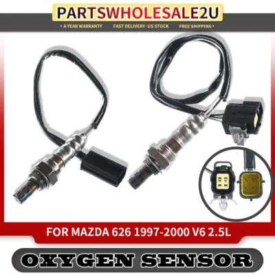 Nuevos 2x sensores de oxígeno delanteros descendentes + centrales para Mazda 626 97-00 MX-6 1997 2,5 L Foto 1 de 4