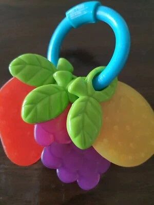 Teether Learning Curve 3+ Months Baby Toy Frutti fruits shapes set of 3  - Image 1 of 4