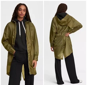 NWT Rag & Bone $350 Adison Raincoat In Olive Size: Large - Picture 1 of 5