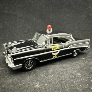 MATCHBOX DYM 96666 1957 CHEVROLET BEL AIR OHIO STATE HIWAY PATROL 1:43 SCALE - Picture 1 of 5