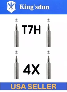 4 PCS CR-V T7 TR7 T7H Torx screwdriver Security torx bit 4MM Hex - Picture 1 of 4