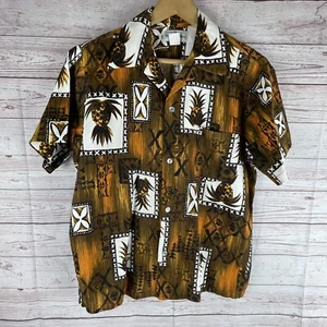 Vintage Herren Hawaiihemd Hukilau Fashions Honolulu Hawaii 70’s Tropical Gr. M - Bild 1 von 8