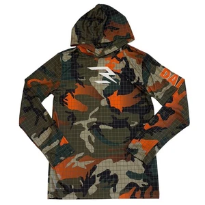 Nike Russell Willson Shirt Boys Sz Large Green Camo Performance Hoodie Football - Picture 1 of 12