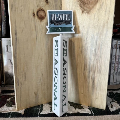 Hi Wire Brewing - Beer Tapper Handle - 11” - Seasonal - 3-Sided - Image 1 of 4