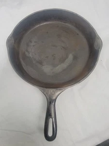 Wagner #10 unmarkiert 11 3/4 ZOLL PFANNE Vintage Gusseisen - Bild 1 von 5