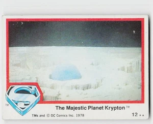 1978 Topps Superman: The Movie #12 The Majestic Planet Krypton - Picture 1 of 2