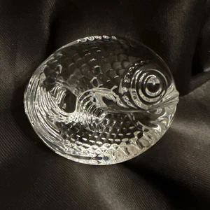 Steuben Glas Koi Fisch Fische doppelseitig Handkühler Briefbeschwerer signiert TOP - Bild 1 von 10