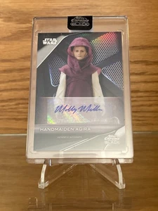 Handmaiden Agira - 2023 Topps Chrome Black Star Wars - Auto - Molly Miller - Bild 1 von 2