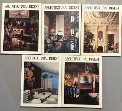 Vintage Architectural Digest Magazines Lot Of 10  1976 1977 - Image 1 of 2