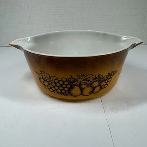 Pyrex Old Orchard Vintage 475-B 2 1/2 Qt. Ovenware No Lid - Picture 1 of 9