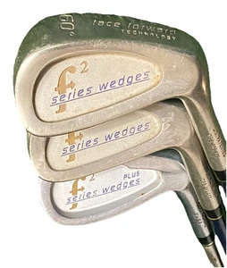 F2 Golf Face Forward Wedge Set 52 Gap 56 Sand 60 Lob RH Stiff Graphite 35.5 In. - Picture 1 of 18