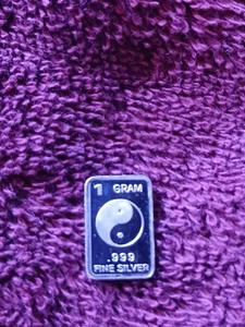 Lingotto Argento 1 Grammo Design Ying Yang - Foto 1 di 2