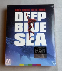 Deep Blue Sea 4K UHD Blu-ray Box Set Arrow Ltd. Ed. w/ Postcard + Poster + Book - Picture 1 of 6