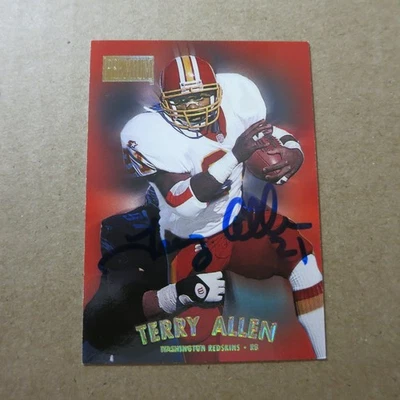 Terry Allen Autograph 1997 SkyBox #94 Washington Redskins Clemson FREE Postage - Image 1 of 3